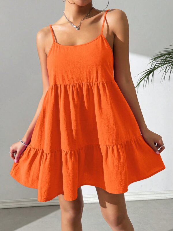 Vestido Casual Sin Espalda con Tirantes Finos - Image 48