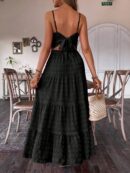 Vestido Boho Elegante Espalda Descubierta con Tirantes