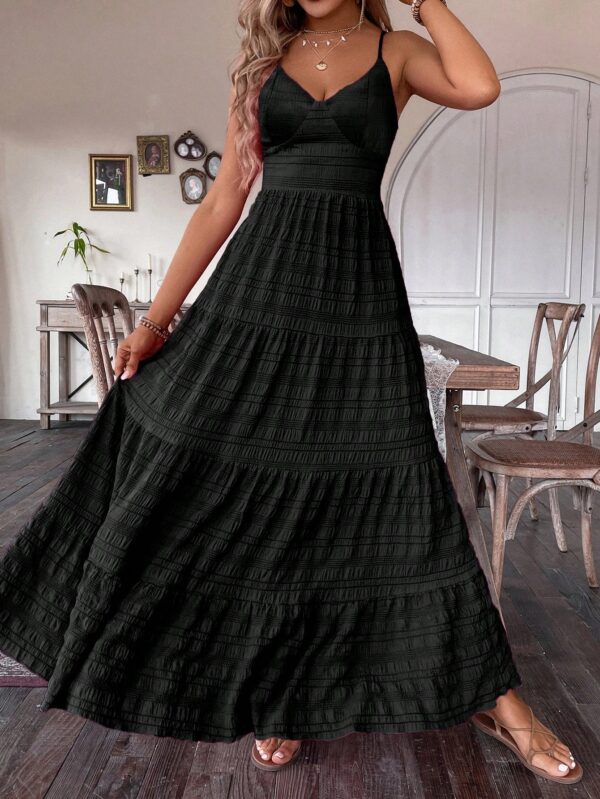 Vestido Boho Elegante Espalda Descubierta con Tirantes - Image 7