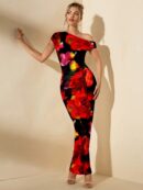 Vestido Largo Asimétrico Elegante Ajustado