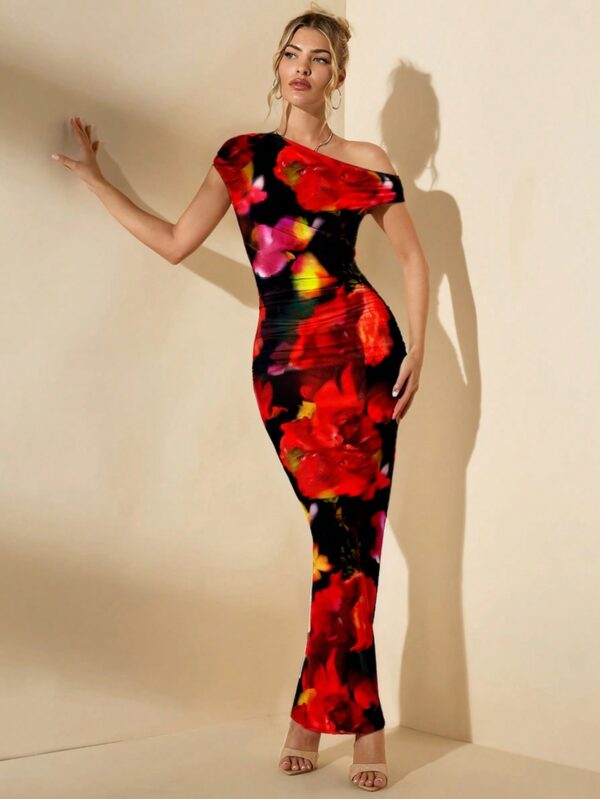 Vestido Largo Asimétrico Elegante Ajustado - Image 29