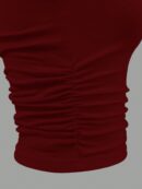 Top Elegante Asimétrico con Ruche para Salir