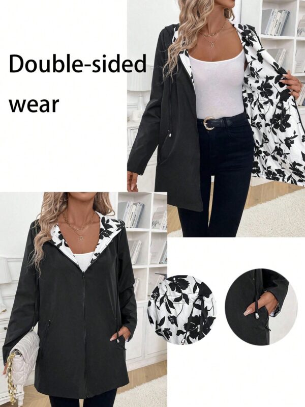 Chaqueta Reversible con Capucha Estampado Leopardo - Image 20