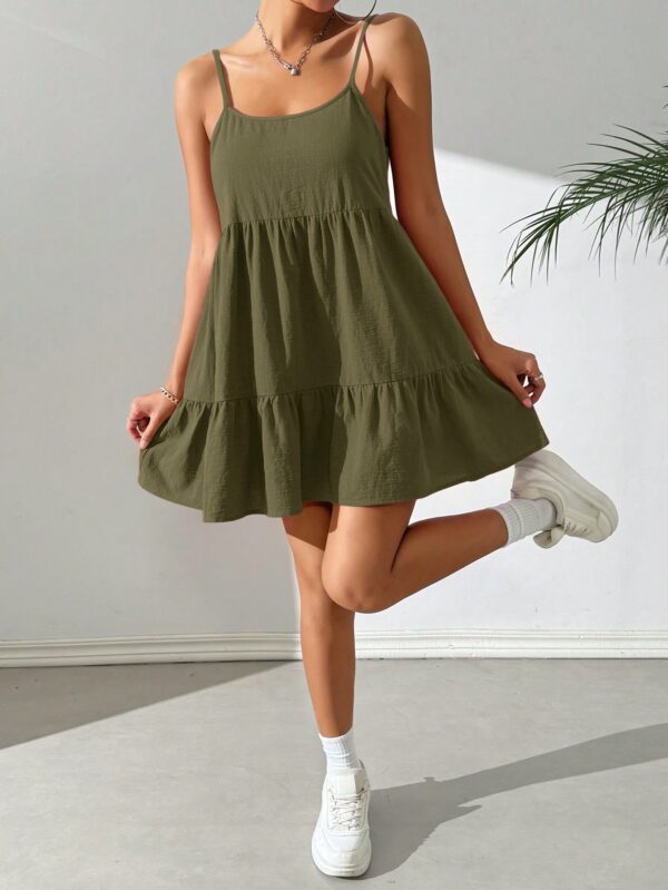 Vestido Casual Sin Espalda con Tirantes Finos - Image 27