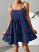Vestido Casual Sin Espalda con Tirantes Finos
