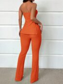 Conjunto Bandeau y Falda Maxi con Abertura Lateral