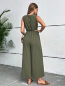 Mono de Pierna Ancha y Bolsillos Diagonales para Verano