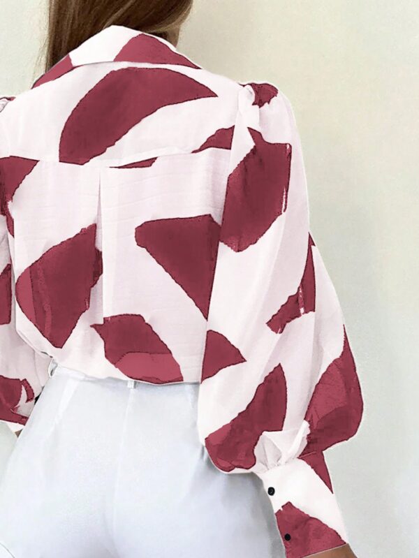Camisa Estampada Multicolor de Manga Larga para Uso Diario - Image 44