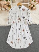 Vestido Camisero Floral de Otoño/Invierno Versátil y Elegante