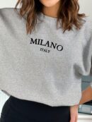 Buzo Casual con Estampado de Milán y Manga Larga