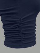 Top Elegante Asimétrico con Ruche para Salir