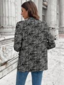 Blazer Casual para Mujer con Manga Ajustable y Botón Único