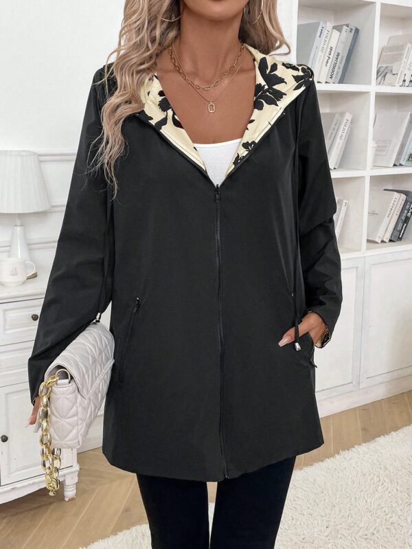 Chaqueta Reversible con Capucha Estampado Leopardo - Image 36