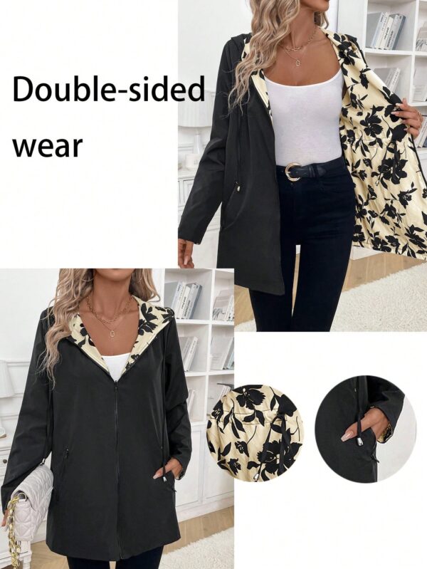 Chaqueta Reversible con Capucha Estampado Leopardo - Image 37