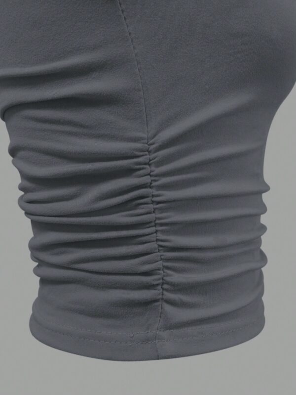 Top Elegante Asimétrico con Ruche para Salir - Image 16
