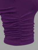 Top Elegante Asimétrico con Ruche para Salir