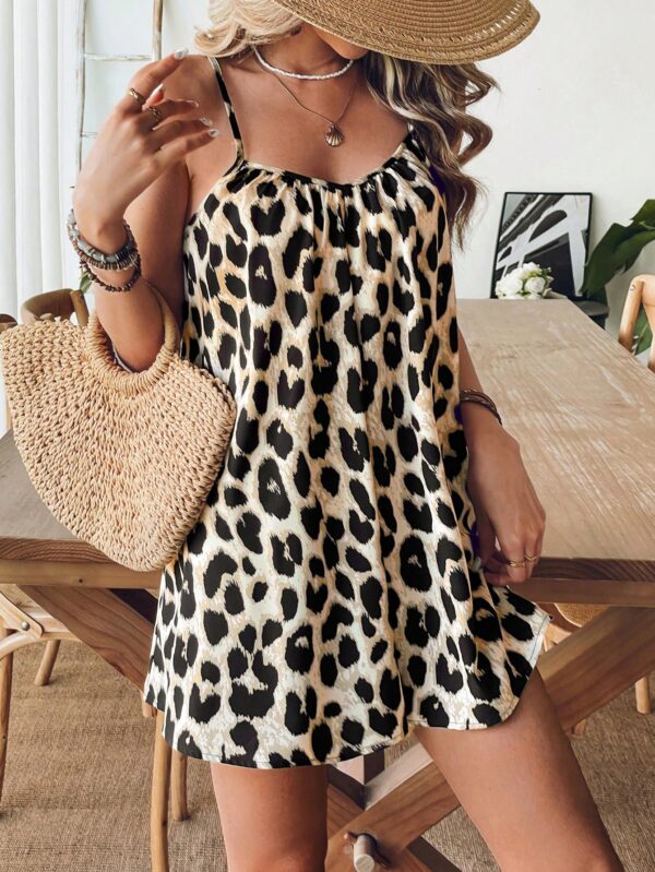 Mono Ancho Estampado Leopardo con Tirantes y Espalda Descubierta - Image 41