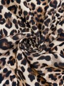 Chaqueta Reversible con Capucha Estampado Leopardo
