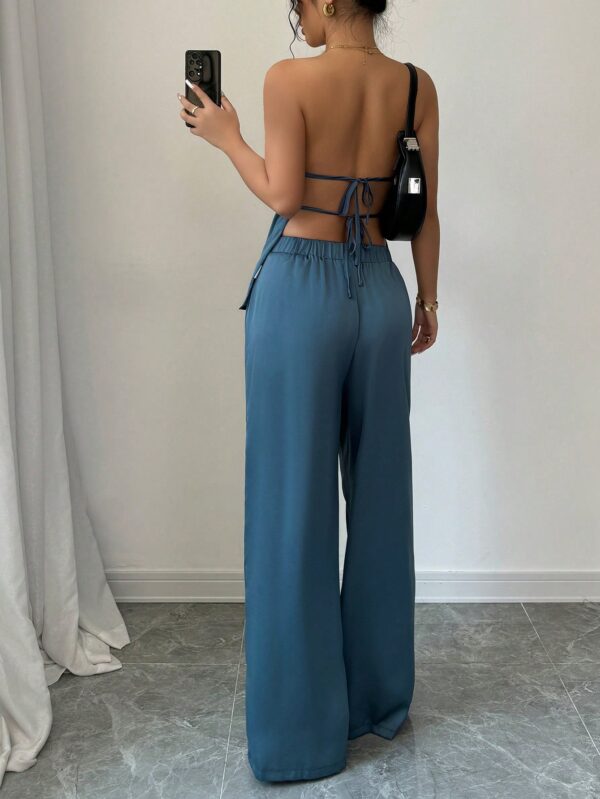 Conjunto Casual de Top Bandeau y Falda en Color Sólido - Image 18