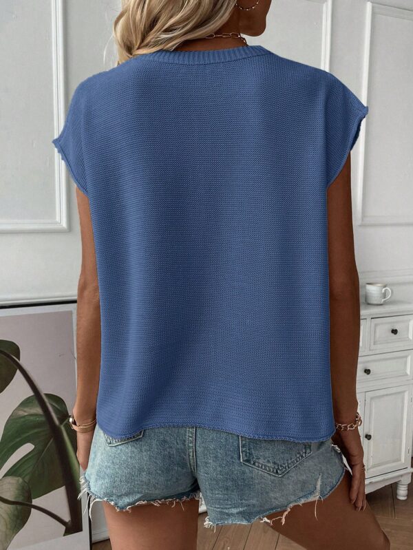 Chaleco de Punto Liso con Cuello Redondo - Image 28