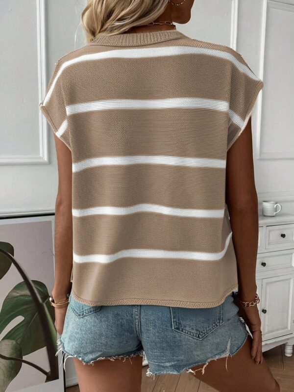 Chaleco de Punto Liso con Cuello Redondo - Image 2