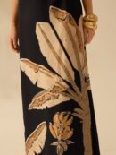 Vestido Veraniego de Espalda Descubierta con Estampado Tropical
