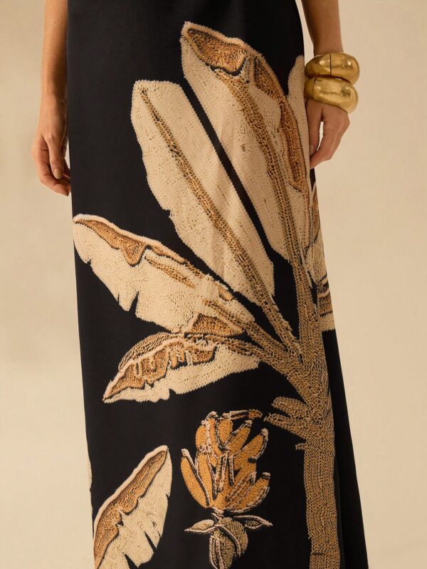 Vestido Veraniego de Espalda Descubierta con Estampado Tropical - Image 7