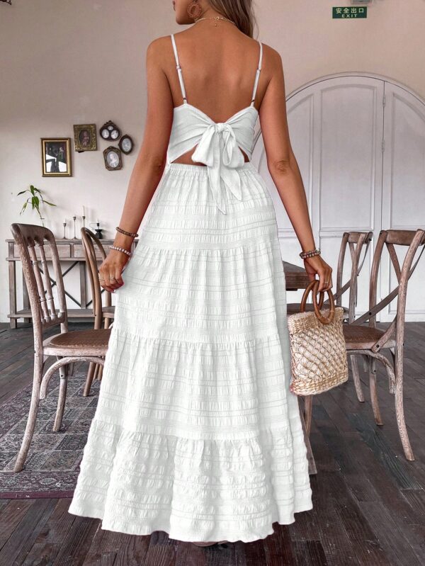 Vestido Boho Elegante Espalda Descubierta con Tirantes - Image 9