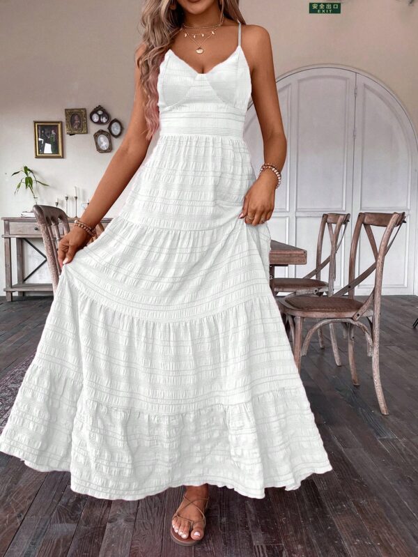 Vestido Boho Elegante Espalda Descubierta con Tirantes - Image 11