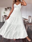 Vestido Boho Elegante Espalda Descubierta con Tirantes