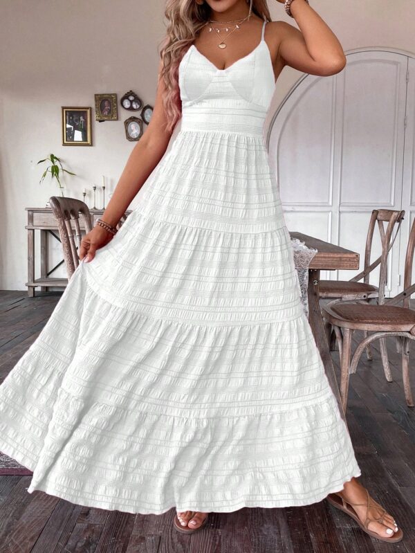 Vestido Boho Elegante Espalda Descubierta con Tirantes - Image 12
