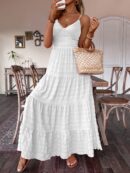 Vestido Boho Elegante Espalda Descubierta con Tirantes