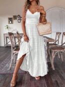 Vestido Boho Elegante Espalda Descubierta con Tirantes