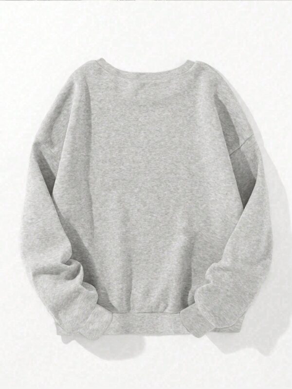 Sudadera Casual de Mujer con Estampado de Letras y Manga Larga - Image 7