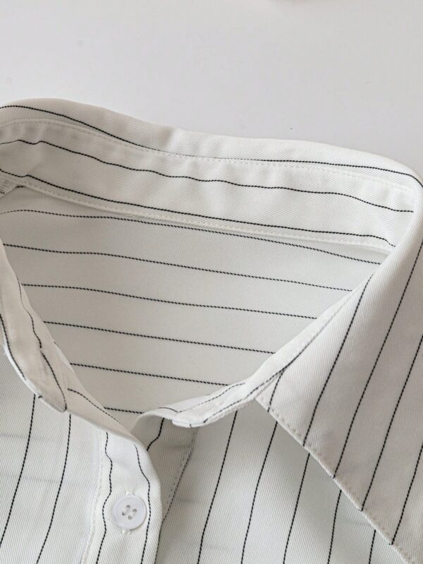 Camisa Casual Manga Larga con Bolsillo y Hombros Caídos - Image 33