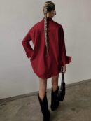 Camisa Relajada Manga Larga para Negocios y Casual