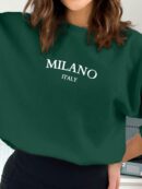 Buzo Casual con Estampado de Milán y Manga Larga