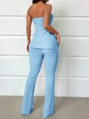 Conjunto Bandeau y Falda Maxi con Abertura Lateral