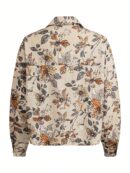 Camisa Casual Manga Larga con Bolsillo y Hombros Caídos