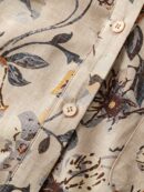 Camisa Casual Manga Larga con Bolsillo y Hombros Caídos