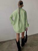 Camisa Relajada Manga Larga para Negocios y Casual