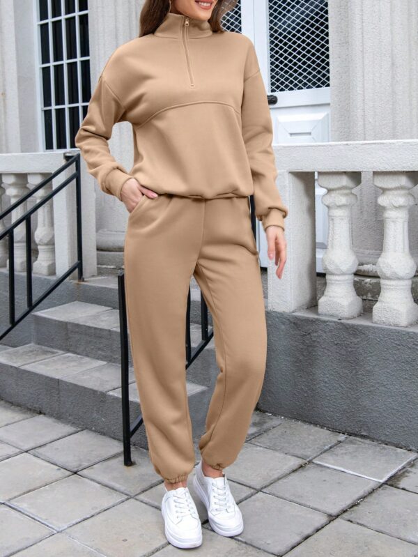 Conjunto de Sudadera y Pantalón con Cierre y Hombros Caídos - Image 23