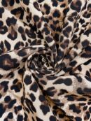 Chaqueta Reversible con Capucha Estampado Leopardo