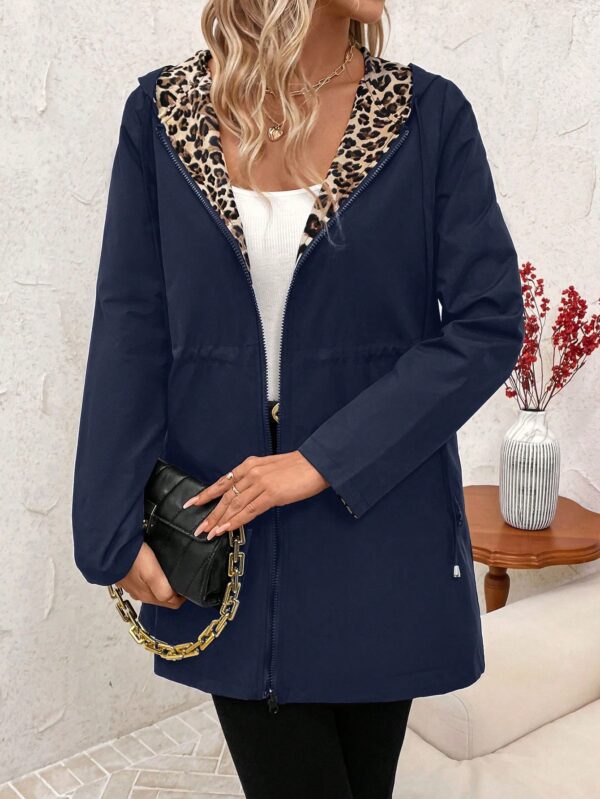 Chaqueta Reversible con Capucha Estampado Leopardo - Image 50