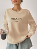 Buzo Casual con Estampado de Milán y Manga Larga