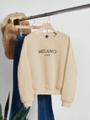 Buzo Casual con Estampado de Milán y Manga Larga