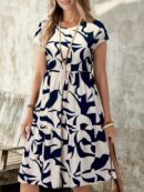 Vestido Casual Estampado Geométrico de Verano