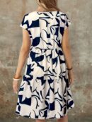 Vestido Casual Estampado Geométrico de Verano