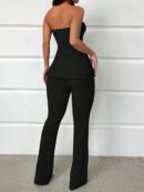 Conjunto Bandeau y Falda Maxi con Abertura Lateral