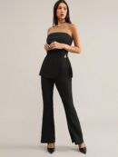 Conjunto Bandeau y Falda Maxi con Abertura Lateral